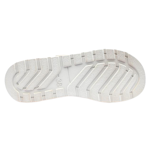 Rohde Ladies Velcro Strap Sandals - 1306 - Off White/Silver