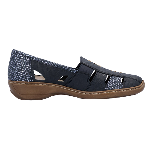 Rieker Walking Shoes - 41385-15 - Navy