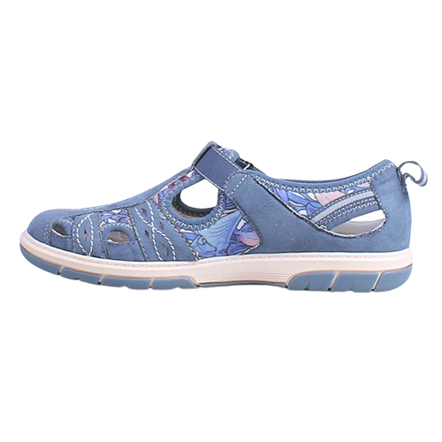 Jana Ladies Cross Strap Shoes - 23671-44 - Blue