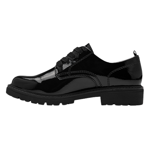 Jana Ladies Brogues - 23773-41 - Black Patent