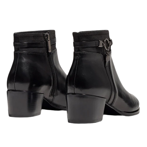 Regarde Le Ciel Block Heeled Ankle Boots - Jolene-29 - Black
