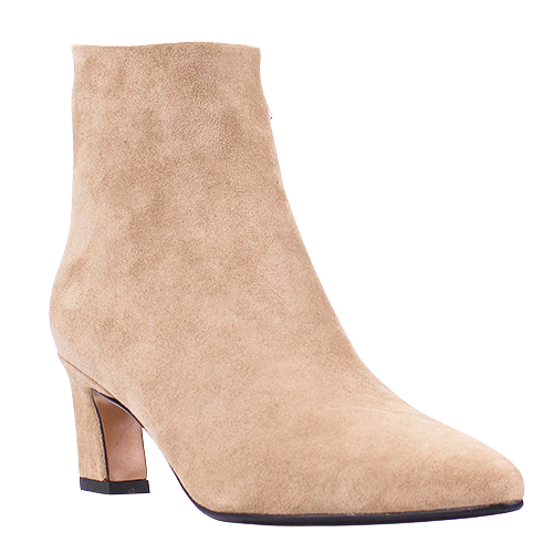 Una Healy Ladies Block Heeled Ankle Boots - Elle - Taupe