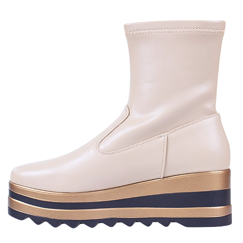 Kate Appleby Wedge Boots - Croston - Nude