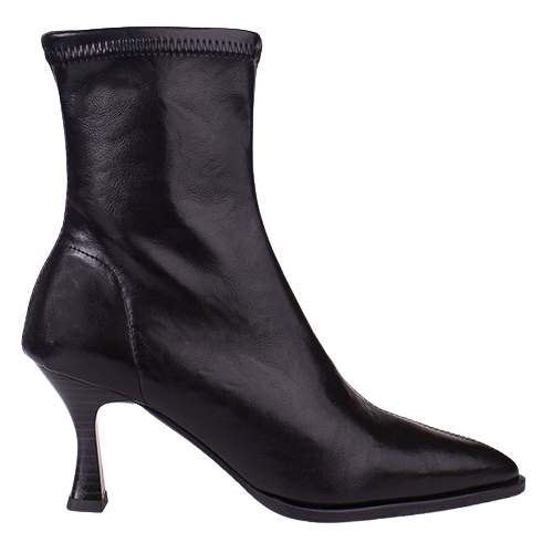 Miss Elastic Ladies Ankle Boots - 78039 - Black