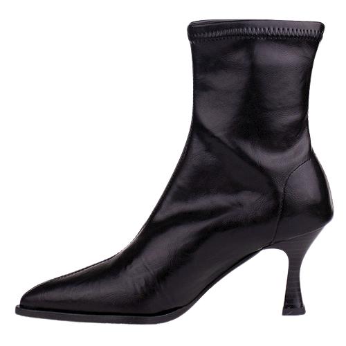 Miss Elastic Ladies Ankle Boots - 78039 - Black
