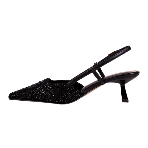 Sorento Slingback Heels - San Remo - Black