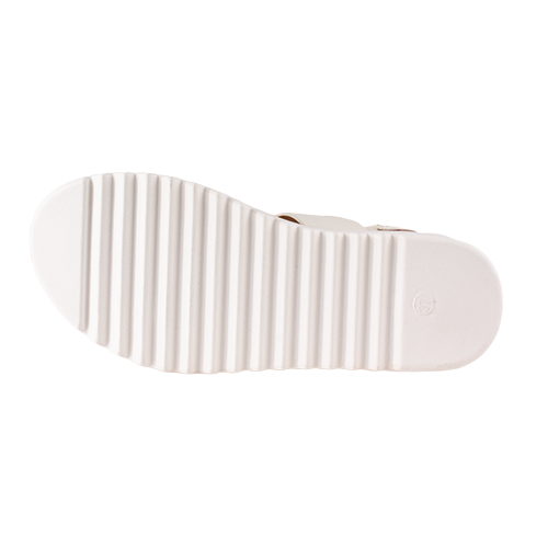 Heavenly Feet Ladies Wedge Sandals - Anya - White