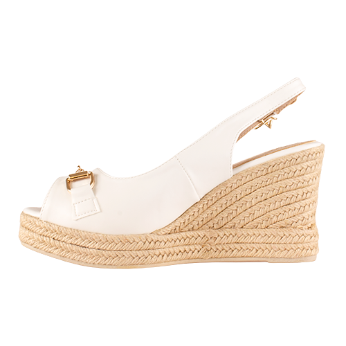 Una Healy Wedge Sandals - Savage - White