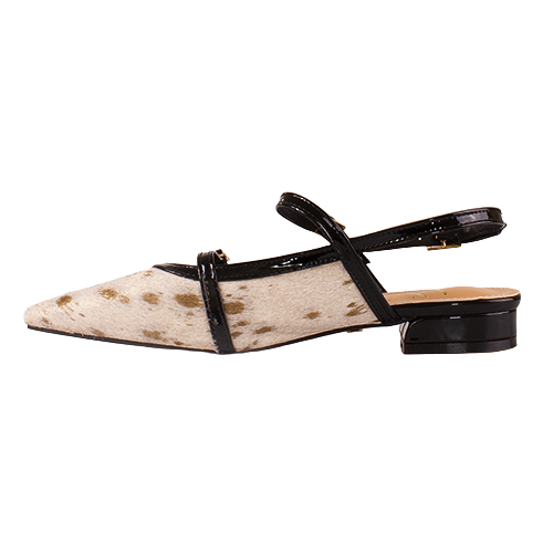 Una Healy Ballerina Slingbacks- Watermelon - Black/White