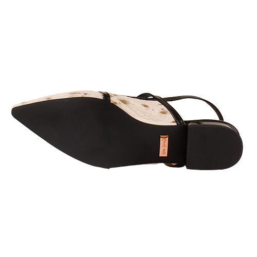 Una Healy Ballerina Slingbacks- Watermelon - Black/White