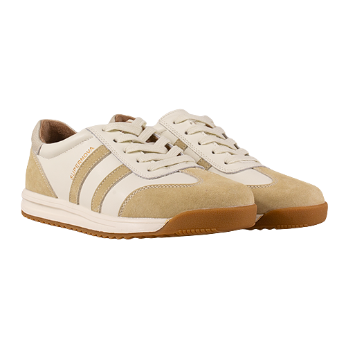 Drilleys Ladies Trainers - Sixty Nine - White/Beige