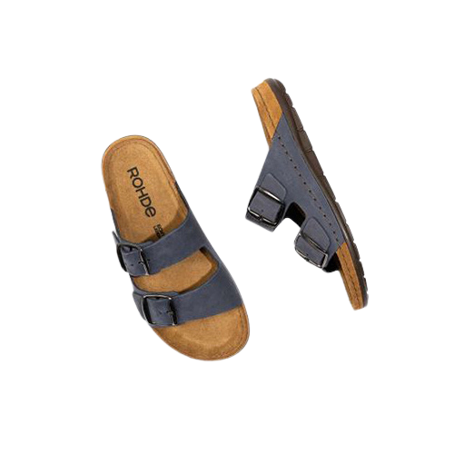 Rohde Ladies Leather Mules - 5865 - Blue