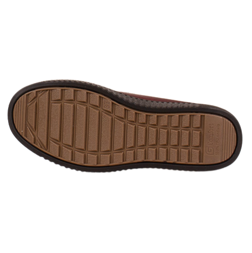 G-Comfort Ladies Leather Trainers - P-912 - Burgundy