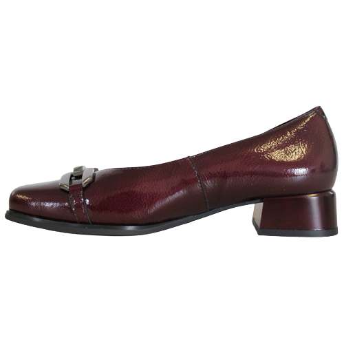Pitillos Block Heeled Pumps - 5422 - Burgundy