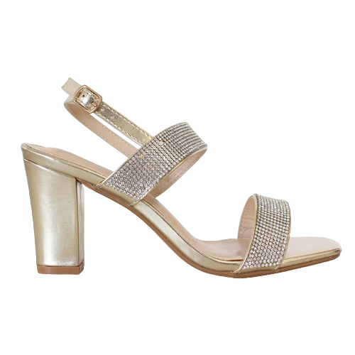 Sorento Dressy Block Heels Coppershill Gold