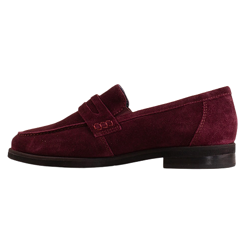 Waldlaufer Ladies Loafers - 508501 - Burgundy Suede