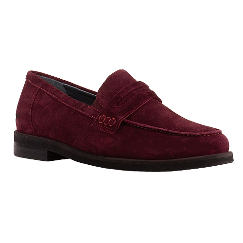 Waldlaufer Ladies Loafers - 508501 - Burgundy Suede