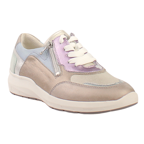 Waldlaufer Wide Fit Ladies Trainers - 831004 - Taupe Multi