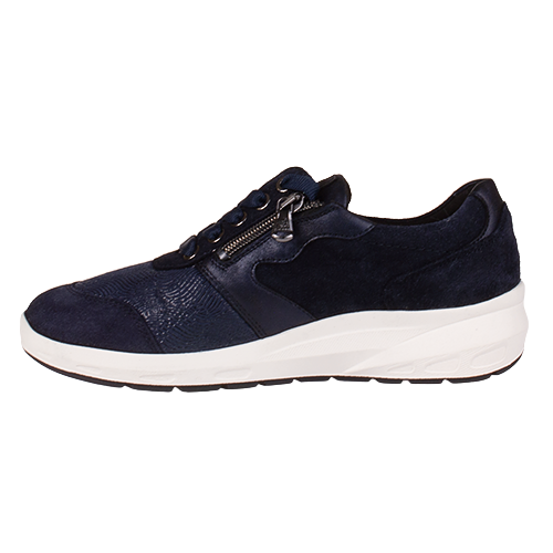 Waldlaufer Ladies Extra Wide Fit Shoes - 831M01 - Navy