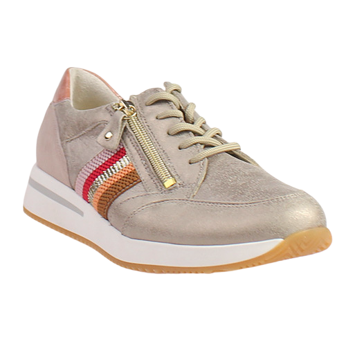 Waldlaufer Ladies Wide Fit Trainers - 935008 - Gold