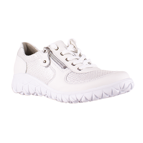 Waldlaufer Wide Fit Shoes - H89001 - White/Silver