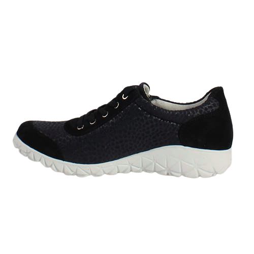 Wauldlaufer Ladies Wide Fit Trainers - H89001 - Navy