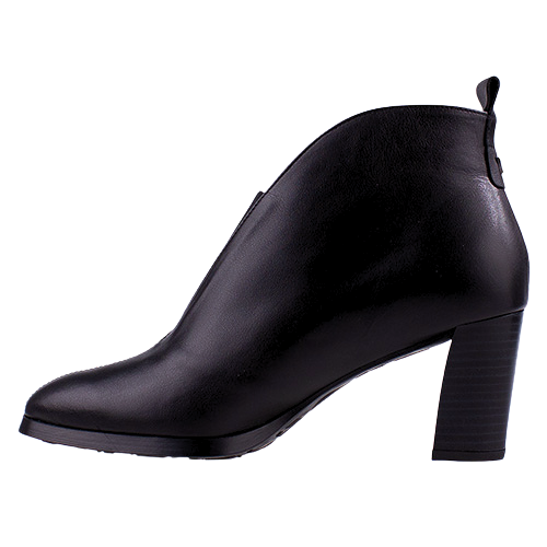 Wonders Block Heeled Ankle Boots - L-1112 -Black