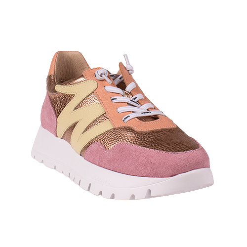 Wonders Ladies Trainers - A-24101 - Pink/Metallic