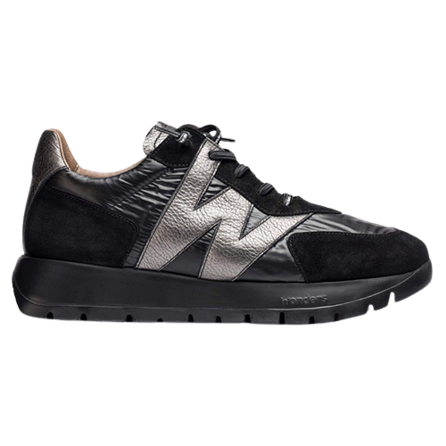 Wonders Ladies Trainers A-2464 Black Metallic