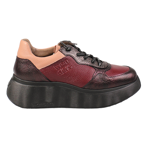 Wonders Ladies Trainers A-3630 Wine Multi – Greenes Shoes