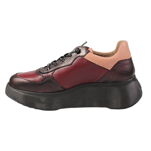 Wonders Ladies Trainers - A-3630 - Wine Multi