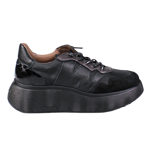 Wonders Ladies Trainers - A-3631 - Black