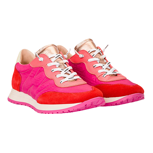 Wonders Ladies Trainers - A-4802 - Red/Pink