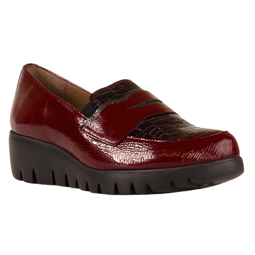 Wonders Ladies Wedge Shoes - C-33360 - Burgundy