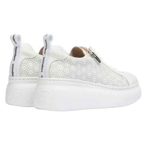 Wonders Ladies Wedge Trainers - A-2633 - White