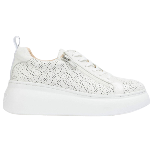 Wonders Ladies Wedge Trainers - A-2633 - White