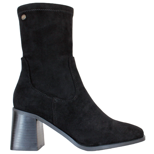 XTI Block Heeled Ankle Boots - 140485 - Black