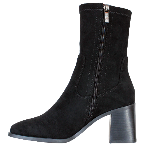 XTI Block Heeled Ankle Boots - 140485 - Black