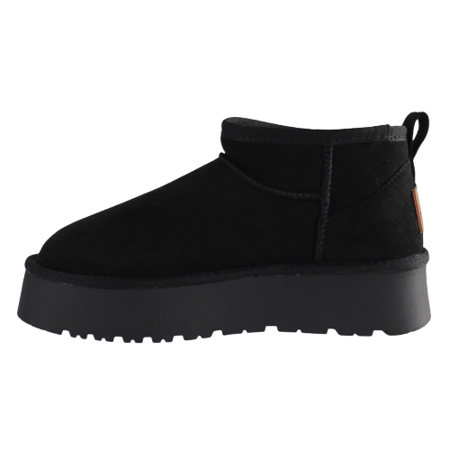 XTI Flatform Ankle Boots-142212- Black