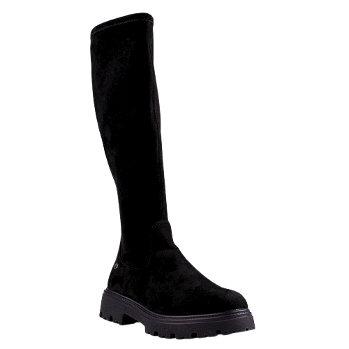 XTI Ladies Knee Boots - 144393 - Black