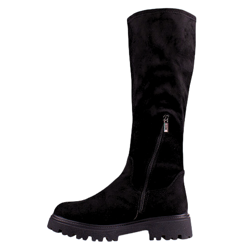 XTI Ladies Knee Boots - 144393 - Black