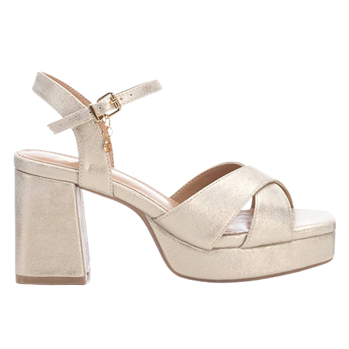 XTI Platform Sandals - 142356 - Gold