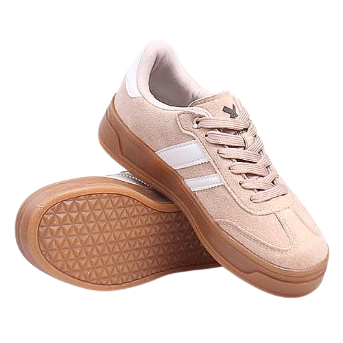 XTI Ladies Platform Trainers - 143644 - Beige