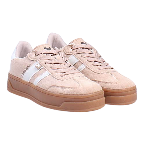XTI Ladies Platform Trainers - 143644 - Beige