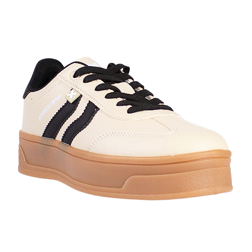 XTI Ladies Platform Trainers - 144585 - Beige