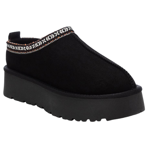 XTI Ladies Platform Mules - 143237 - Black