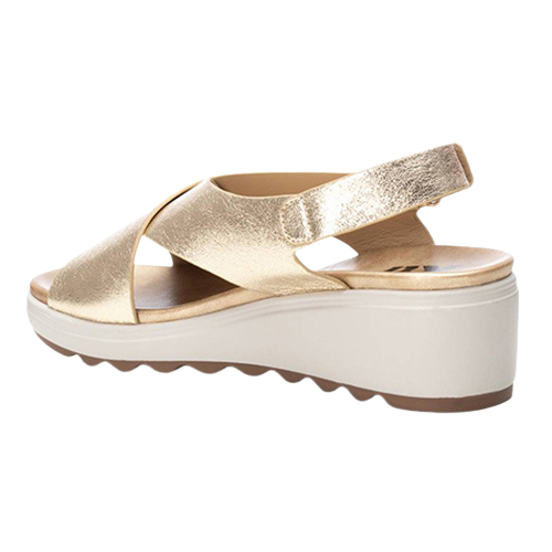 XTI Ladies Wedge Sandals - 142700 - Gold