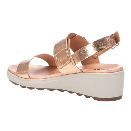 XTI Ladies Wedge Sandals -142702 - Rose Gold