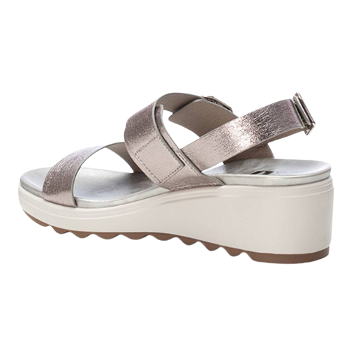 XTI Ladies Wedge Sandals - 142702 - Silver