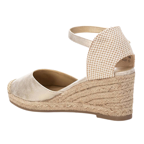 XTI Ladies Wedge Sandals - 142847 - Gold